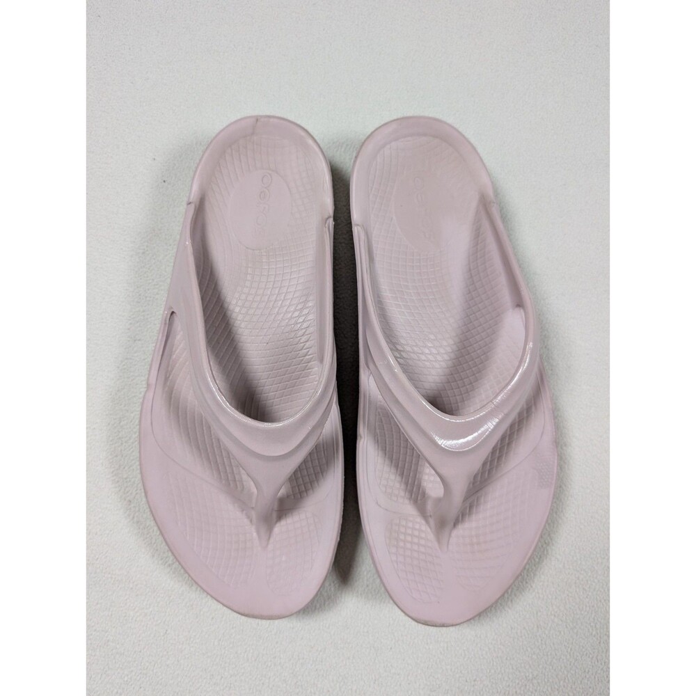 Oofos Oolala Women’s 9 Recovery Slip-On Flip Flop Sandals Stardust Pink Beach - Picture 2 of 7